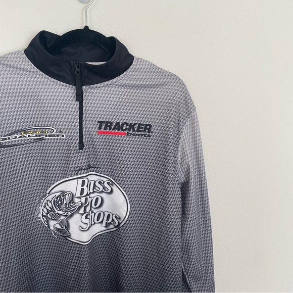 Bass Pro Shops Lightweight Quarter Zip Fishing Outdoors Popover Longsleeve - Picture 4 of 7